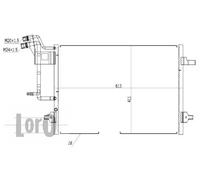Condensatore radiatore climatizzazione 003-016-0002 ABAKUS per AUDI A4 B5