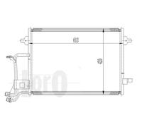 Condensatore radiatore climatizzazione 003-016-0009 ABAKUS per AUDI A6 C5 Avant