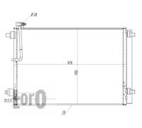 Condensatore radiatore climatizzazione 003-016-0010 ABAKUS per AUDI BENTLEY