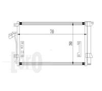 Condensatore radiatore climatizzazione 003-016-0020 ABAKUS per AUDI VW PORSCHE