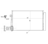 Condensatore radiatore climatizzazione 004-016-0016 ABAKUS per BMW 7 5 Touring 5