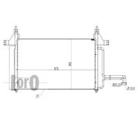Condensatore radiatore climatizzazione 016-016-0007 ABAKUS per FIAT STILO