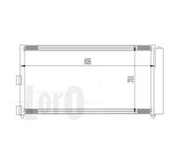 Condensatore radiatore climatizzazione 016-016-0016 ABAKUS per FIAT LANCIA