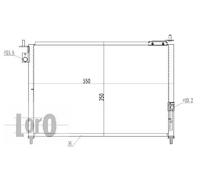 Condensatore radiatore climatizzazione 018-016-0027 ABAKUS per HONDA
