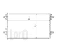Condensatore radiatore climatizzazione 042-016-0013 ABAKUS per RENAULT LAGUNA II