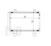 Condensatore radiatore climatizzazione 050-016-0002 ABAKUS per SUZUKI SWIFT III