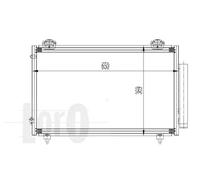 Condensatore radiatore climatizzazione 051-016-0012 ABAKUS per TOYOTA COROLLA