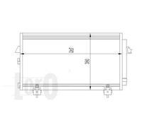 Condensatore radiatore climatizzazione 051-016-0014 ABAKUS per TOYOTA RAV 4 II