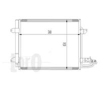 Condensatore radiatore climatizzazione 053-016-0017 ABAKUS per VW TOURAN