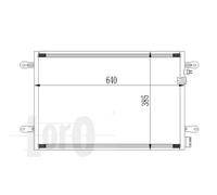Condensatore radiatore climatizzazione 053-016-0026 ABAKUS per AUDI A6 C6