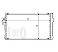 Condensatore radiatore climatizzazione 054-016-0006 ABAKUS per MERCEDES-BENZ