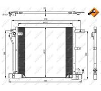 NRF Condensatore climatizzatore 350040 per NISSAN JUKE (F15) 1.6 2010-2019 Easy Fit