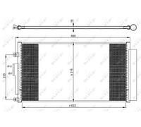 Condensatore radiatore climatizzazione 350071 NRF per ABARTH 500C / 595C / 695C