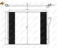 Condensatore radiatore climatizzazione 350077 NRF