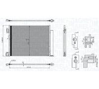 MAGNETI MARELLI 350203101500 Condensatore climatizzatore