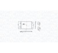 MAGNETI MARELLI 350203103400 Condensatore climatizzatore