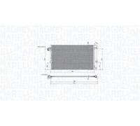 Condensatore radiatore climatizzazione 350203104700 MAGNETI MARELLI per BMW 5 7