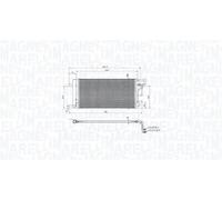 MAGNETI MARELLI 350203105200 Condensatore climatizzatore