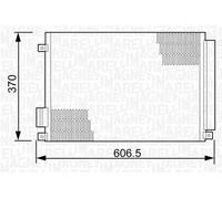 Condensatore radiatore climatizzazione 350203497000 MAGNETI MARELLI per LANCIA