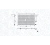 MAGNETI MARELLI 350203754000 Condensatore climatizzatore