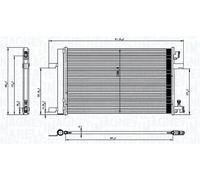 MAGNETI MARELLI 350203760000 condensatore climatizzatore con essiccatore