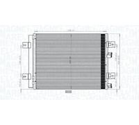 MAGNETI MARELLI 350203765000 Condensatore climatizzatore