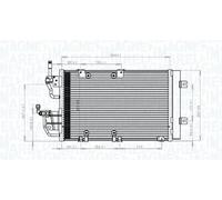 MAGNETI MARELLI 350203771000 Condensatore climatizzatore per OPEL ZAFIRA B (A05)