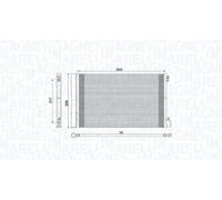 MAGNETI MARELLI 350203779000 Condensatore climatizzatore