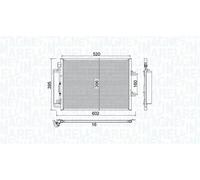 MAGNETI MARELLI 350203780000 Condensatore climatizzatore
