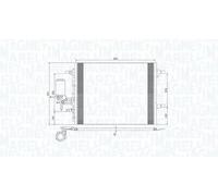 MAGNETI MARELLI 350203789000 Condensatore climatizzatore