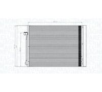 Condensatore radiatore climatizzazione 350203795000 MAGNETI MARELLI per BMW X5