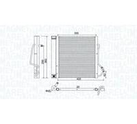 Condensatore radiatore climatizzazione 350203810000 MAGNETI MARELLI per SMART