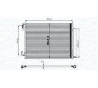 MAGNETI MARELLI 350203823000 Condensatore climatizzatore