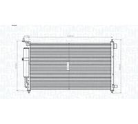 MAGNETI MARELLI 350203829000 Condensatore climatizzatore