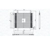 Magneti Marelli Condensatore climatizzatore 350203836000 per VW Skoda