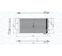 MAGNETI MARELLI 350203842000 Condensatore climatizzatore