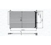 MAGNETI MARELLI 350203850000 Condensatore climatizzatore