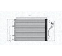 MAGNETI MARELLI 350203851000 Condensatore climatizzatore