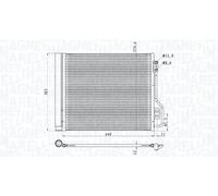 MAGNETI MARELLI 350203854000 Condensatore climatizzatore