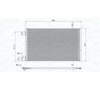 MAGNETI MARELLI 350203860000 Condensatore climatizzatore