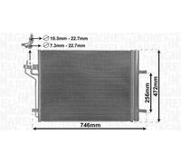 MAGNETI MARELLI 350203880000 Condensatore climatizzatore