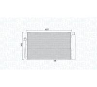 MAGNETI MARELLI 350203899000 Condensatore climatizzatore