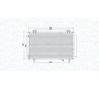 MAGNETI MARELLI 350203925000 Condensatore climatizzatore