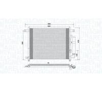 MAGNETI MARELLI 350203943000 Condensatore climatizzatore