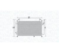 Condensatore radiatore climatizzazione 350203990000 MAGNETI MARELLI per MAZDA