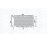 MAGNETI MARELLI 350203998000 Condensatore climatizzatore