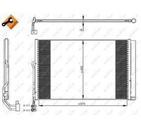 Condensatore radiatore climatizzazione 350324 NRF per PORSCHE VW
