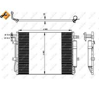 Condensatore radiatore climatizzazione 350330 NRF per LAND ROVER DISCOVERY IV