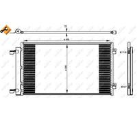 Condensatore radiatore climatizzazione 350339 NRF per OPEL ASTRA K Sports Tourer