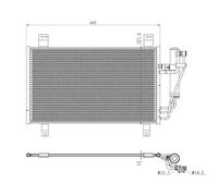 Condensatore radiatore climatizzazione 350361 NRF per MAZDA 2 Hatchback CX-3